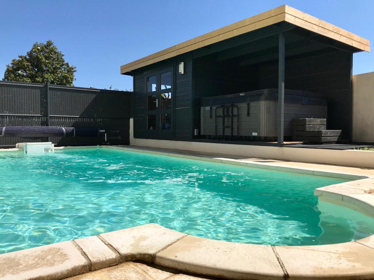 Guesthouse La Costiere - Logements Independants - Espace Piscine Jacuzzi Люнель Екстер'єр фото